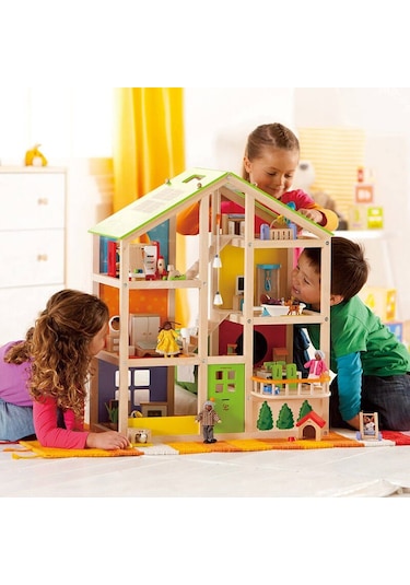 Hape 4 Mevsim Mobilyalı Oyuncak Ev