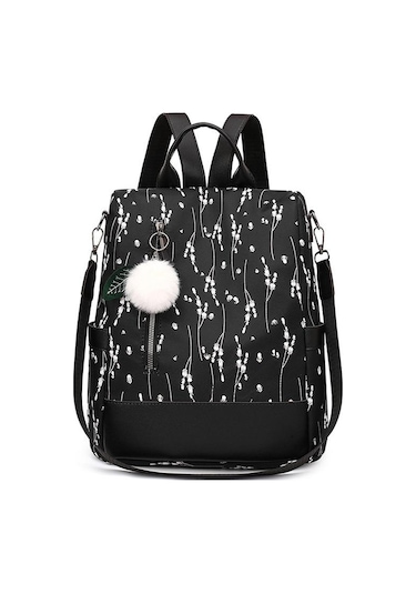 Kadınlar İçin Yeni Baskı Çiçekli Sırt Çantası Moda Saç Yumağı Sırt Çantası Büyük Kapasiteli Öğrenci Kitap Çantaları Rahat Seyahat Çantası Black Siyah Kadınlar İçin Yeni Baskı Çiçekli Sırt Çantası Moda Saç Yumağı Sırt Çantası Büyük Kapasiteli Öğrenci Kitap Çantaları Rahat Seyahat Çantası Black Siyah