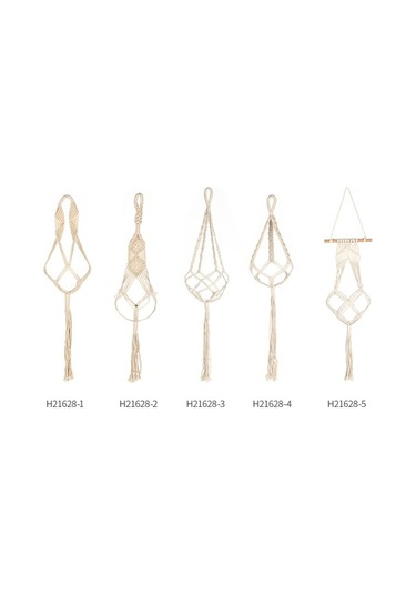 Ulzyvf Reedark Pamuk Makrome İp Ev Dekoru Bitki Askısı Asılı 80-85cm - Cz