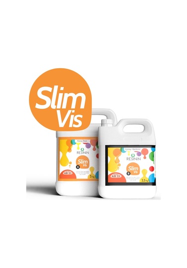 Resinin Slim Vis 7500 G A+B Yoğun KıvaMLı Şeffaf Epoksi Reçine