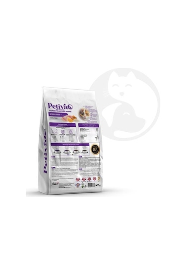 Petiva Pet-182 Kısırlaştırılmış Balıklı Yetişkin Kedi Maması 1500 G