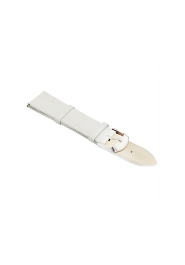 Şık Rahat Yumuşak Saat Kayışı Beyaz 18mm Beyaz Çok Renkli