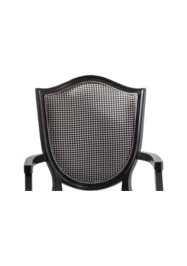 Bengimobilya Sandalye Zus008 Tam Kolçak Model Kayın Retro Torna Ayak Siyah Ren