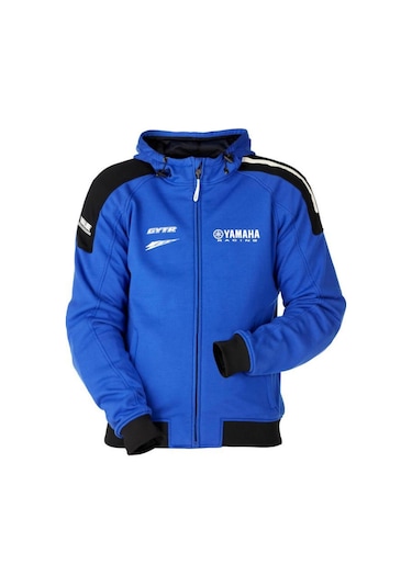 Yamaha Paddock Blue Erkek Kapüşonlu Motosiklet Montu