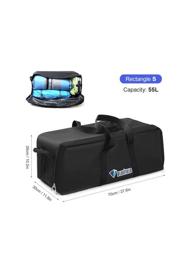 Novahub Seyahatlerinizde Yardımcı Olacak Dayanıklı Ve Büyük Boyutlu Oxford Kumaş Çanta Siyah, Pratik Tasarım Siyah