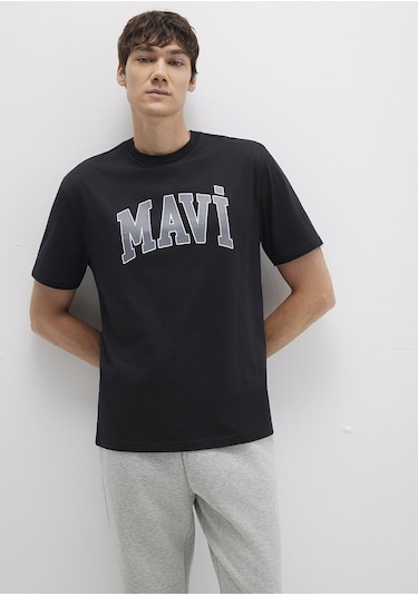 Mavi - Mavi Logo Baskılı Siyah Tişört 0611711-900 Siyah