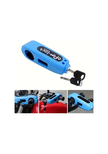 Chuangyinshop 1 Adet Dayanıklı Abs Bisiklet Ve Motosiklet Mekanik Kilit, Anahtarlı, Turuncu