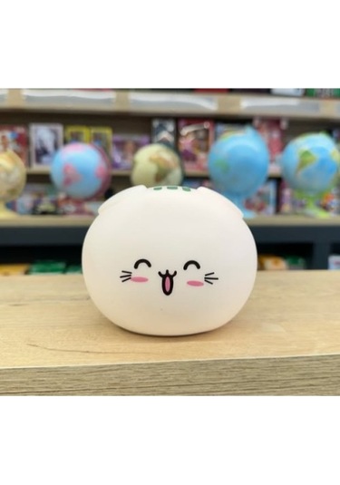 Sevimli Kedi Temalı Dokunmatik Gece Lambası Çok Renkli