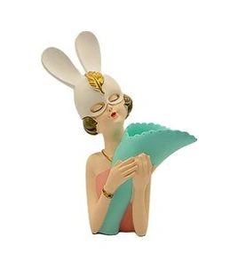 Vazo Maskeli Bayan 35cm