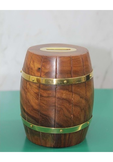 Kenpazar Pirinç Fıçı Kumbara