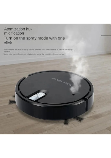Kablosuz Akıllı Robot Süpürge Çok Fonksiyonlu Ultra Sessiz Beyaz