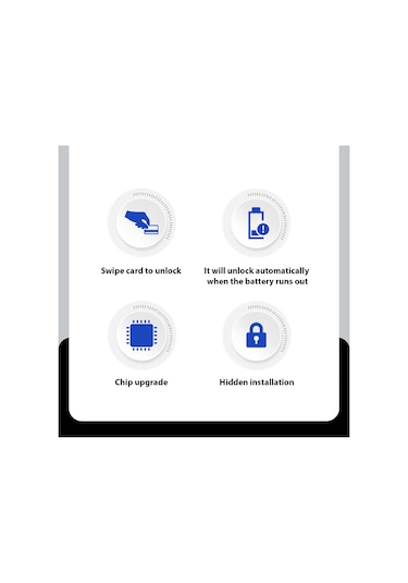 Skycity Gizli Elektronik Hisli Çekmece Kilit - Çok Fonksiyonlu Ev Ve Ticari Dolap Kilitleri, Parmak İzi/şifre/uzak Kontrol İle Güvenli Erişim