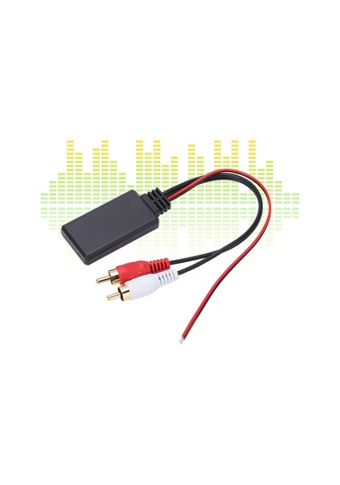 Yunboo Kenwood Ve Clarion İçin Bluetooth 5.0 Aux Giriş Adaptörü - 2rca Kablosuz Ses Aktarıcı, Mp3/wma/flac Destekli