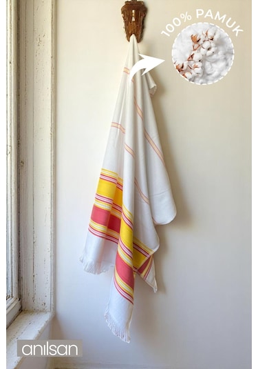 Pufra Plaj Havlusu %100 Pamuk 75x150