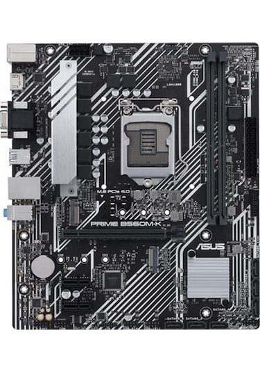 Prime B560m-k Intel B560 Lga1200 Ddr4 4800 Hdmı Vga 2x M2 Usb3.2 Aura Rgb Matx Asus 5x Protection Iıı, Armoury Crate, Aı Suite 3 Anakart