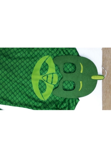 Unisex Çocuk Kertenkele Kostüm Yeşil