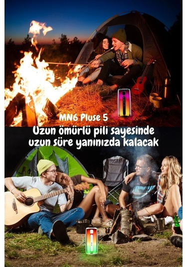 Pluse 5 Mikrofonlu Ses Bombası/360 Ledli Hoparlör/led Işıklı Gece Lambası/dekoratif Aydınlatma