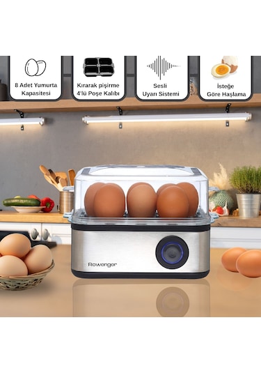 Rowenger 08-EGG 500 W 8'li Yumurta Pişirme Makinesı