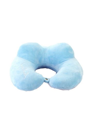 Didadodo Taşınabilir Seyahat Yastık, Boyun Destek, Gök Mavisi Kolay Temizleme Açık Mavi