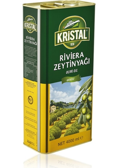 Kristal Riviera Zeytinyağı Teneke 4 L