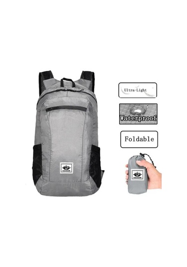 Siyah Katlanabilir Su Geçirmez Nefes Alabilir Yürüyüş Sırt Çantası Bisiklet Sırt Çantası Çantaları Unisex Seyahat Yürüyüş