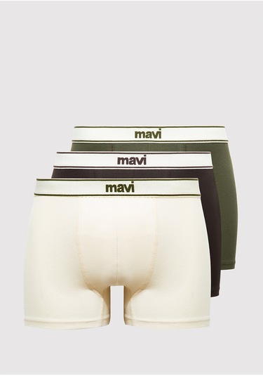 Mavi - 3lü Yeşil Basic Boxer 0912223-85543 Yeşil