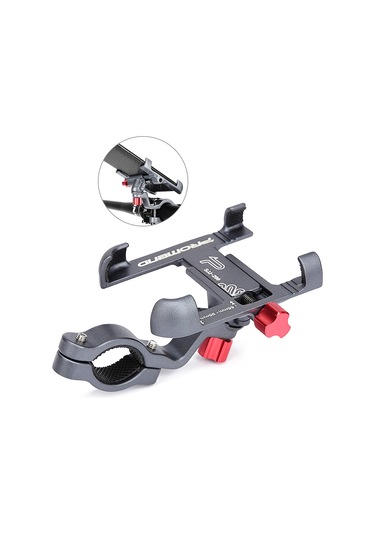 Gajeena Bisiklet Ve Motosiklet İçin 360 Dönebilen Alüminyum Telefon Tutucu - 25-31.8mm Gövdeye Uyumlu Diğer