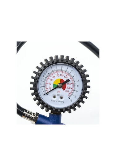 Master Basınç Göstergeli Lastik Şişirme Tabancası Hava Saatli