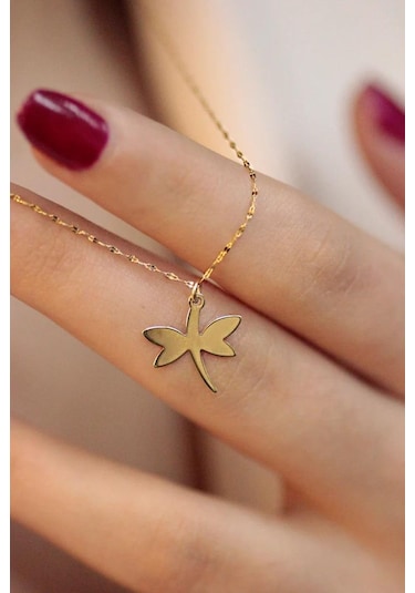 Diamine 14 Ayar Altın Yusufcuk Kolye