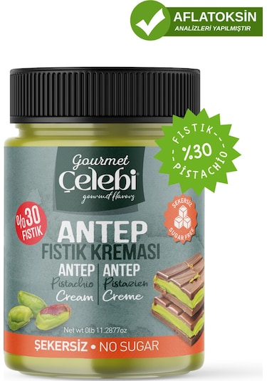 Şekersiz Antep Fıstık Kreması 320 Gr
