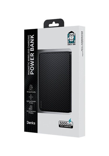 Benks MP15 15W 5000 mAh ArmorGo Magsafe Şarj Özellikli Ultra İnce 600D Aramid Fiber Powerbank