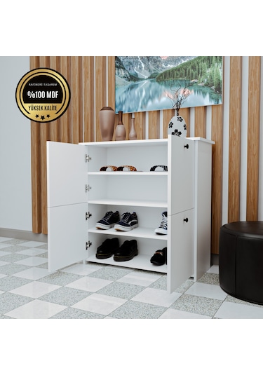 DF08103B MDF Antre Hol Ayakkabılık Ayakkabı Dolabı
