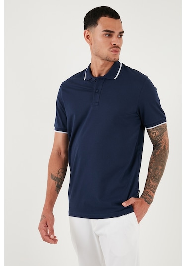 Buratti Erkek Polo Yaka T Shirt 5902063 İndigo Buratti Erkek Polo Yaka T Shirt 5902063 İndigo