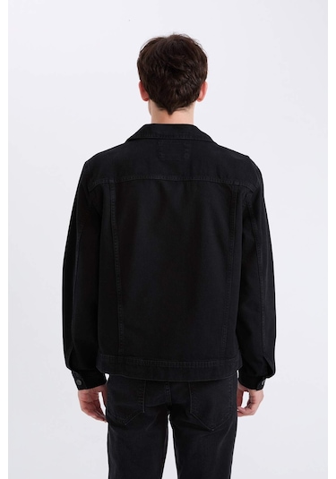 DeFacto %100 Pamuk Regular Fit Mevsimlik Baharlık Jean Ceket E4990AX25SPNM40