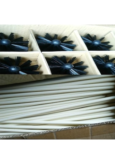 Createtech Ve Temizleme Tahrikli Süpürme Naylon Matkap Kiti Fırçası Elektrikli Döner Çubuklar Baca Aletleri A İn