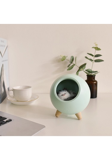 Symbee Evcil Hayvanlar İçin Silikon Ahşap Ambiyans Lambası - 3 Renk Seçeneği, Usb Şarjlı, 1.2w, 325g Diğer