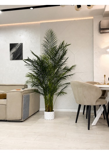 Geometrik Tasarım Dekoratif Saksı 20 Cm Modern Minimal Bitki Saksısı Ev & Ofis Dekoru