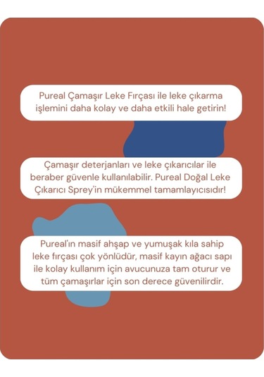 Pureal Çamaşır Leke Fırçası