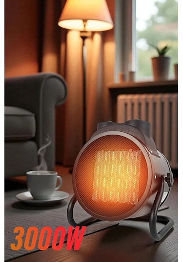 Elektrikli Isıtıcı Fan 3000w Hızlı Isınma 3 Kademeli Ayar S