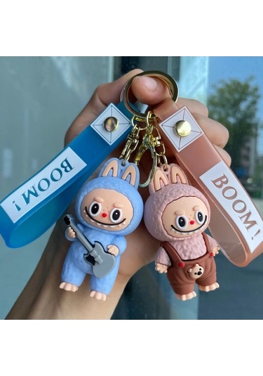 Novahub Labubu Sevimli Küçük Koyun Anahtarlık, Öğrenci Sırt Çantası Kolye, Zarif Küçük He 8, Moda Pvc Keychain
