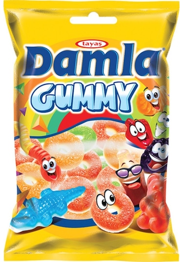 Tayaş Damla Gummy Ring Sour Gummy & Foam Jel Şeker 1 KG