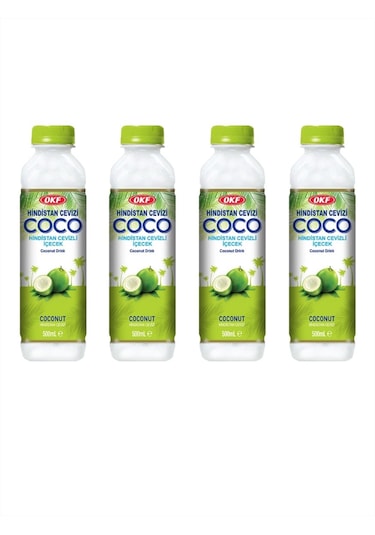 Okf Coconut Drink Hindistan Cevizli İçecek 4 x 500 ML
