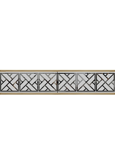Da1238dbs Arex Dresuar , Antre Hol Rafı Safirmeşe-beyaz-silver 120cm