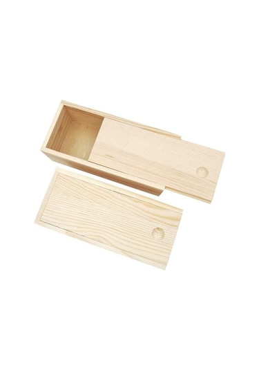 Doğal Ahşap Saklama Kutusu Çekmece Kapağı Tasarımı Çok Yönlü Ve Dayanıklı Organizatör Depolama M