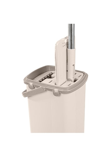 Omnisoft FLR F400 Eko Sihirli Tablet Mop Temizlik Seti Krem