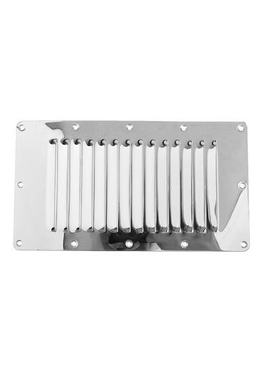 2 Adet Havalandırma Kapağı. 14'lü Model 125x230mm. Paslanmaz Krom