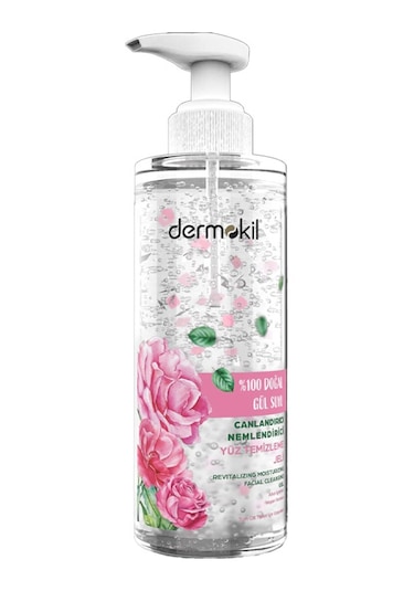 Dermokil Gül Suyu İçerili Canlandırıcı ve Nemlendirici Yüz Temizleme Jeli 200 ML