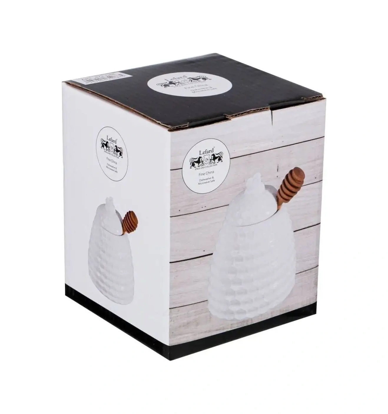 Lefard Meadow 400 Ml Bal Kavanozu Kaşıklı Porsel 144356652 Beyaz