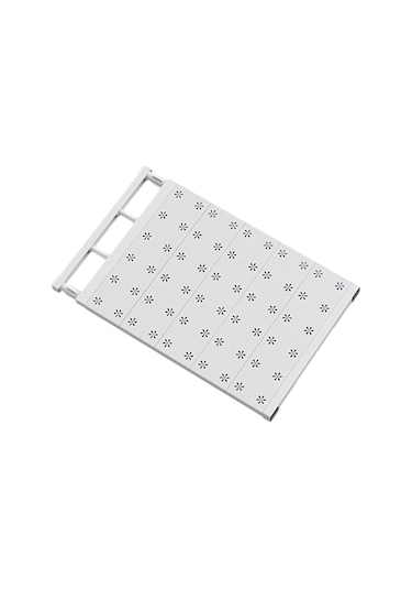 Homyl Genişletilebilir Bölücü Giyim Dolap Rafı Mutfak 35cmx60cm Beyaz Diğer