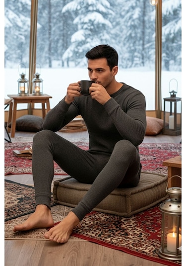 Thermoform Artica Unisex Termal İçlik Set Antrasit Renkli